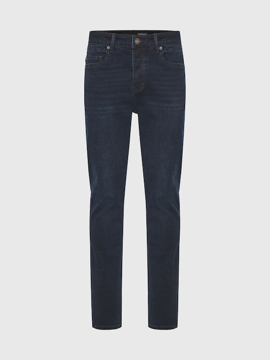 Ανδρικό Παντελόνι Τζιν Ελαστικό Slim Tapered Fit Μπλε