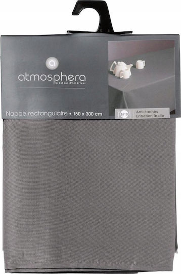 Atmosphera Τραπεζομάντηλο Αλέκιαστο Stain Γκρι 300x150εκ.