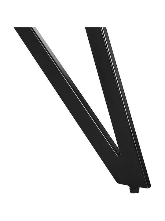 Tisch Speisesaal Ausziehbar aus Zement Rosa 160x90x76cm