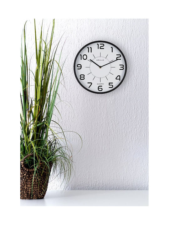 Unilux Unilux Wanduhr Schwarz Ø28,5cm