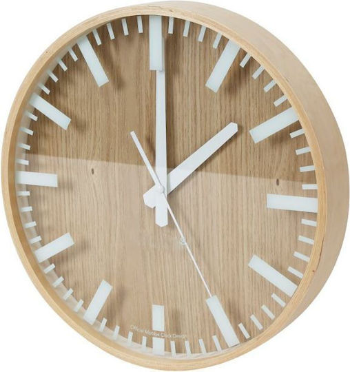 Platinet Wooden Beige Wall Clock Ø29cm