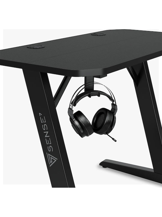 Γραφείο Gaming Nomad Ξύλινο Μαύρο 120x60εκ.