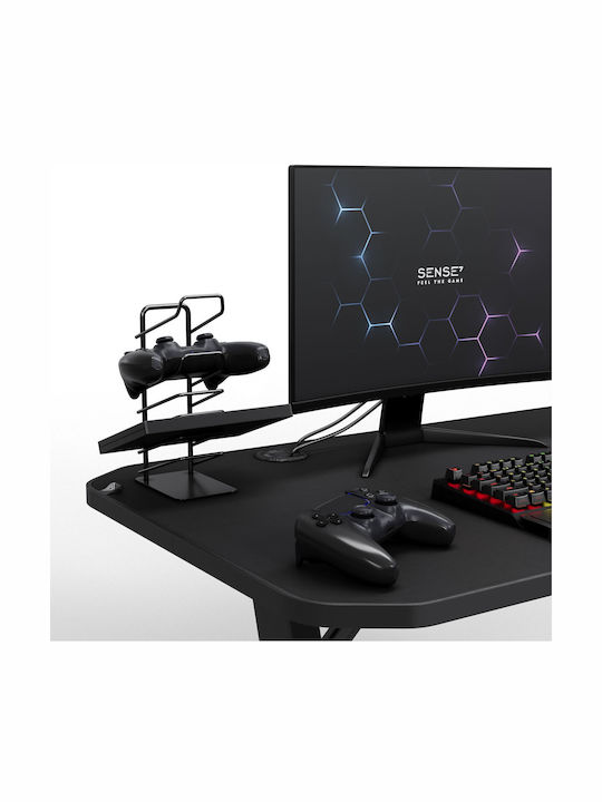 Γραφείο Gaming Γυάλινο Czarne 140x60εκ.