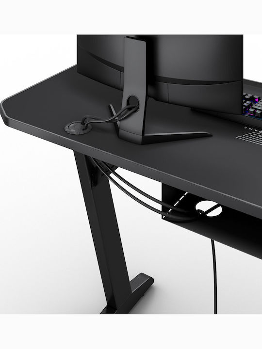 Γραφείο Gaming Γυάλινο Czarne 140x60εκ.