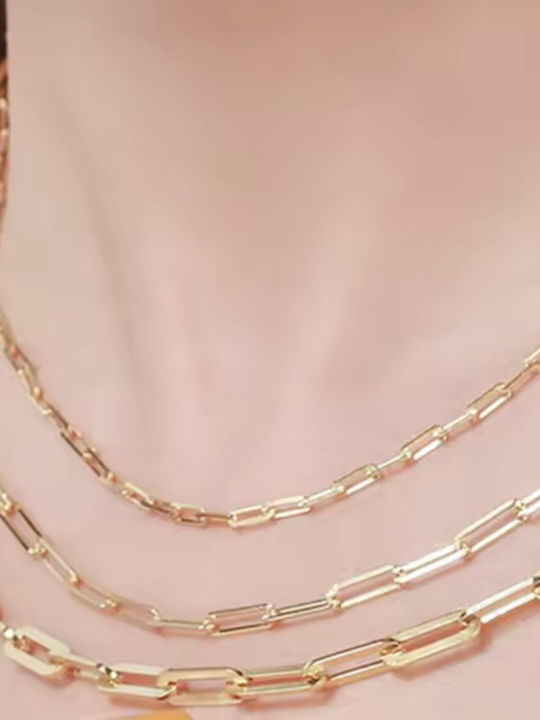 Silver Chain Neck Gold-plated Length 55cm
