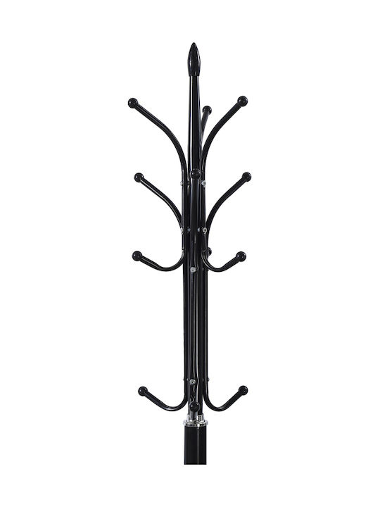 Pakketo Metallic Coat Rack Black Keleste 37x37x175cm