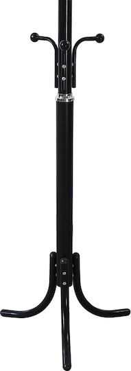 Pakketo Metallic Coat Rack Black Mendora 40x40x180cm