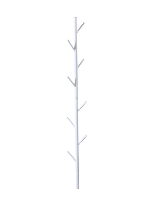 Pakketo Metallic Coat Rack White Tebera 30x30x170cm