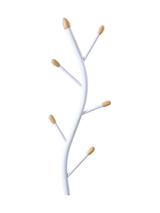 Pakketo Metallic Coat Rack White Portu 30x30x170cm