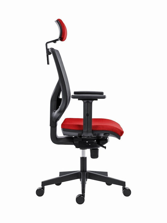 Office Chair with Fixed Arms Red Powerton