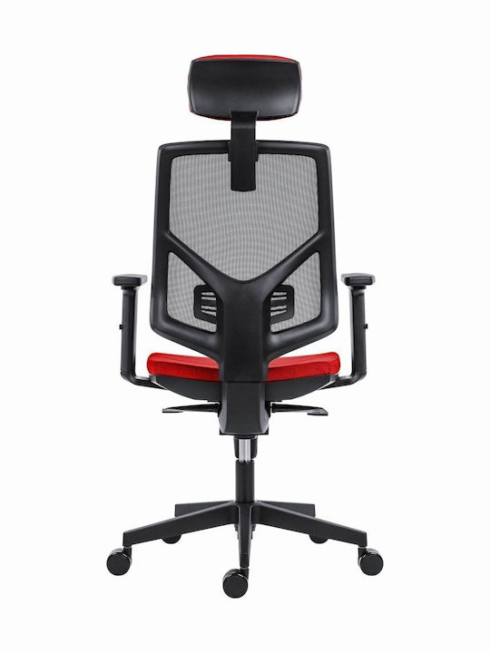 Office Chair with Fixed Arms Red Powerton