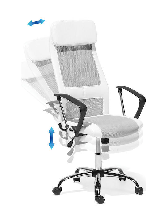 Beliani Office Chair with Recline White
