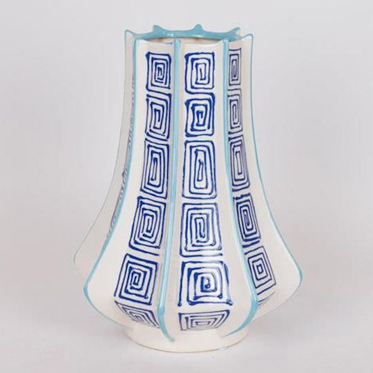 Eurolamp Διακοσμητικό Βάζο Keramik Weiß 23.5x23.5x33.5cm 1Stück