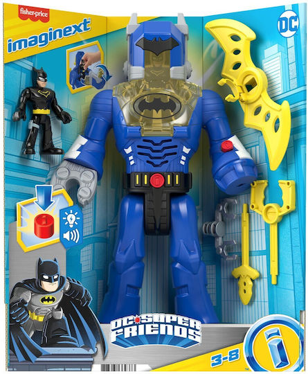 Фигура за Действие Imaginext Dc Super Friends Robot Superman със звуци 30см.