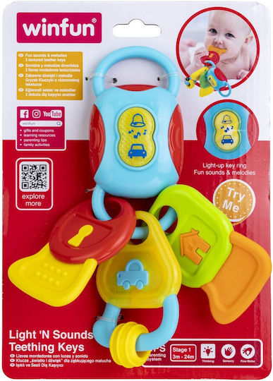 Winfun Κλειδιά από Ύφασμα με Φως και Ήχους για 3+ Μηνών