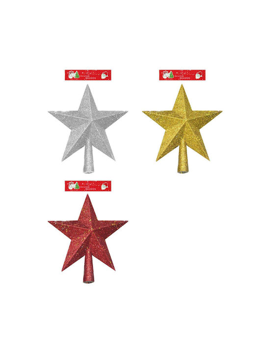 Χριστουγεννιάτικη Κορυφή Άστρο Glitter 20εκ