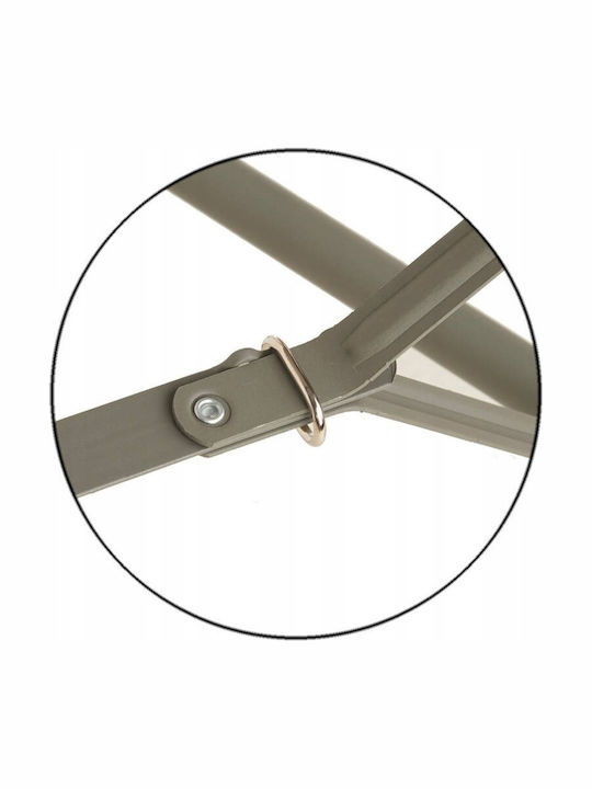 Metal Masa Catering pentru spații exterioare Pliabil Alb 244x76x74buc