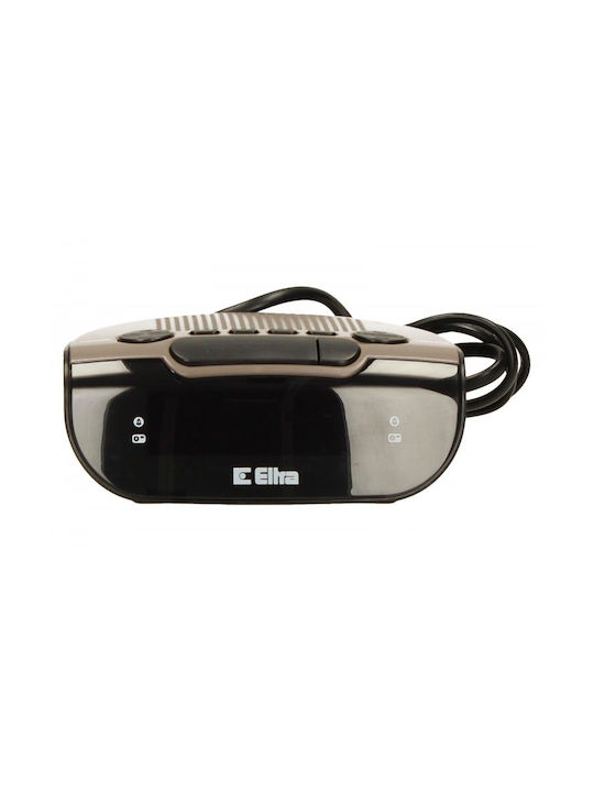 Eltra Eltra Black/khaki Επιτραπέζιο Ψηφιακό Ρολόι με Ραδιόφωνο