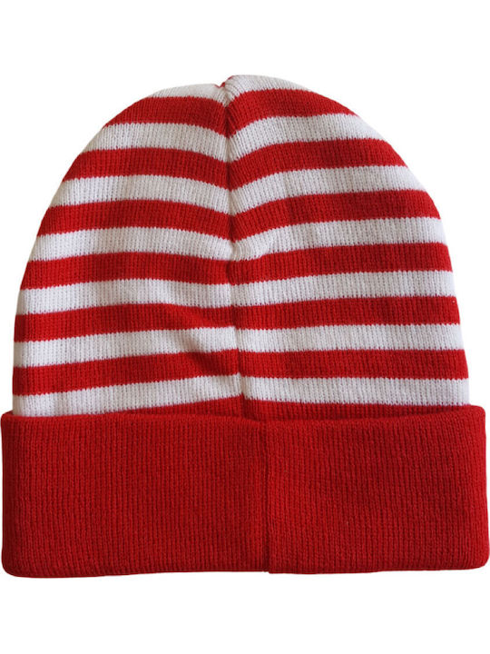 Beanie Ανδρικός Σκούφος Πλεκτός σε Κόκκινο χρώμα
