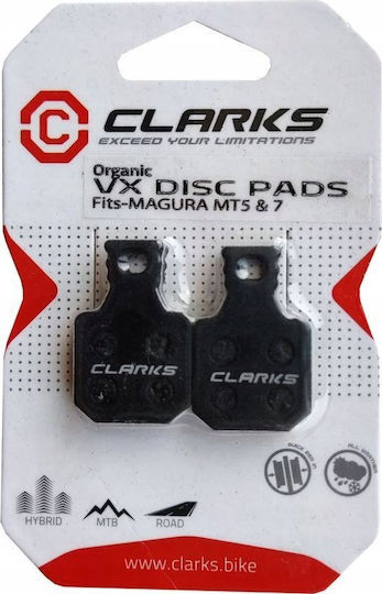 Clarks Спирачни Накладки За Велосипед Magura Mt5 Mt7 Органични