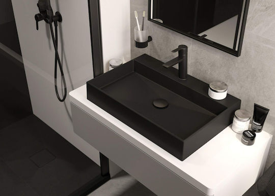 Deante Rechteckig Granit Dusche x90cm Gray