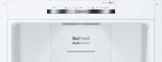 Bosch Kühl-Gefrierkombination 326Es Total NoFrost H186xB60xT66cm. Weiß KGN36VWED