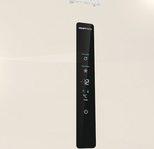Gorenje Ψυγειοκαταψύκτης 331lt Total NoFrost Υ200xΠ60xΒ59.2εκ. Μπεζ NRK6202AC4