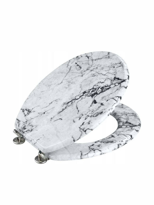 Wenko Onyx Καπάκι Λεκάνης Ξύλινο 37x42.5cm Λευκό