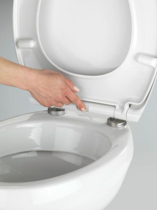 Wenko Samos Toilettensitz Kunststoff 37,5x37,5cm Weiß