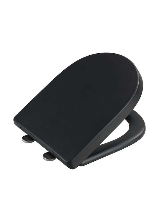 Wenko Toilettenbrille mit Bidet Kunststoff 45x36.5cm Schwarz