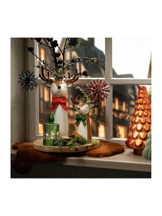 G.Wurm Christmas Vase Ceramic Green L24xW14xD10cm.