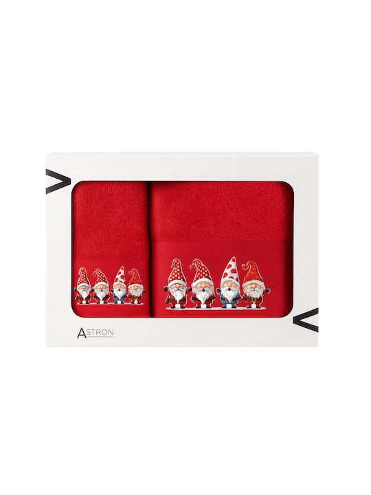 Astron Italy Santa Claus Handtuch mit Weihnachtsmann 2Stücke