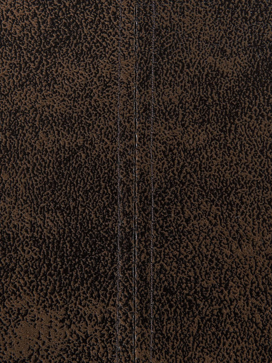 Beliani Sezlong In Eco-friendly Leather Right Nimes Brown