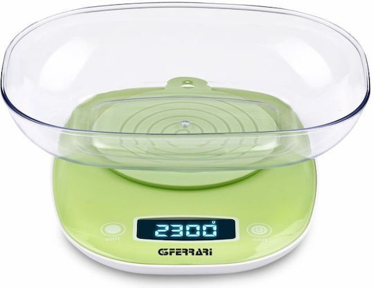 G3Ferrari Digitale Küchenwaage mit Eimer bis 5kg Grüne