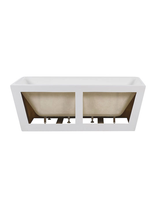 Beliani Cadă de baie cu montaj liber Acrilic 170x80cm