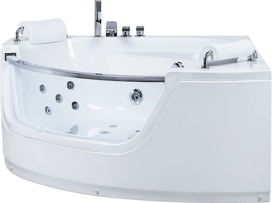 Beliani 119279 Freistehende Acryl Badewanne mit Hydromassage 187x136cm Beliani 119279 Freistehende Acryl Badewanne mit Hydromassage 187x136cm