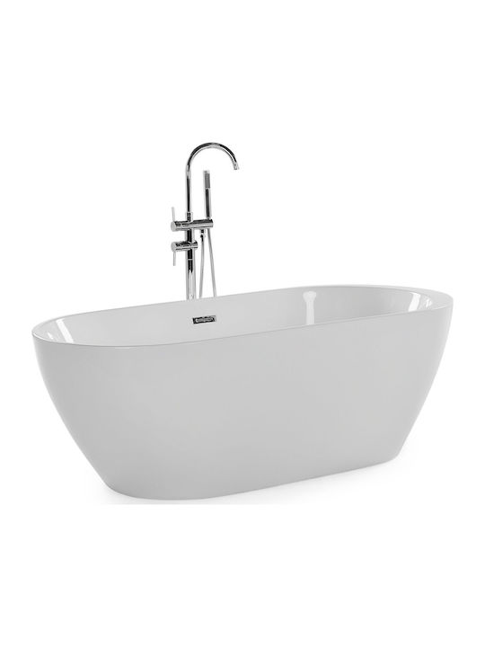 Beliani Freistehende Badewanne Acryl 160x75cm