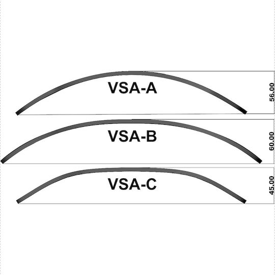 Mra Variotouring Replacement Spoiler Vsa-Type A 30/19 Cm Smoke Grey
