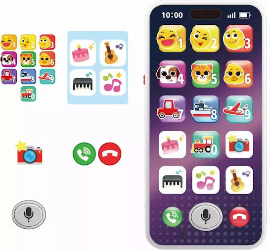 Hola Toys Jucărie Telefon cu Sunete pentru 36++ Luni