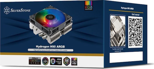 Silverstone Hydrogon H90 CPU Cooling Fan with ARGB for AM5/1200/115x/1700 Socket