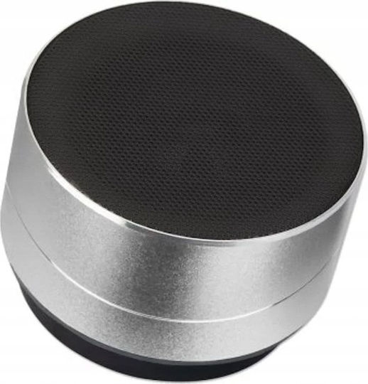 Manhattan Metallic Led Ηχείο Bluetooth 3W με Διάρκεια Μπαταρίας έως 5 ώρες Ασημί