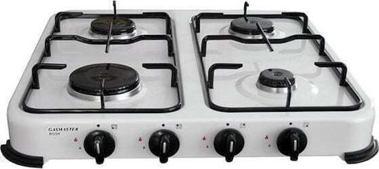 Gasmaster BG03BM Countertop Burner Flüssiggas Double Weiß