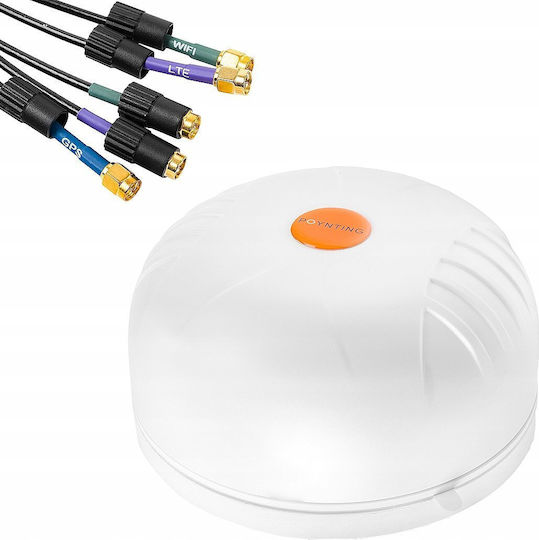 Poynting 5-in-1 Transportation & Automotive External 5G Omnidirectional Antenna 6dBi with SMA Connection A-MIMO-0004-V1-15-W