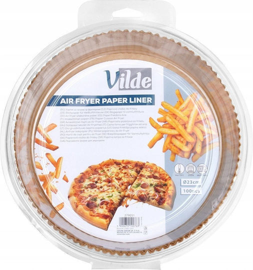 Vilde Αντικολλητικά Χαρτιά για Air Fryer 23x23εκ. 100τμχ