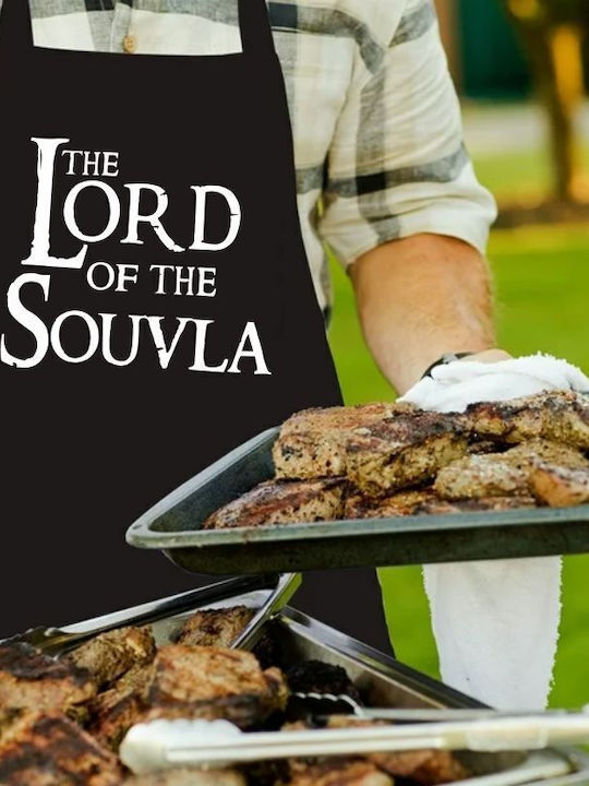 Schwarze Küchenschürze Lord Souvla