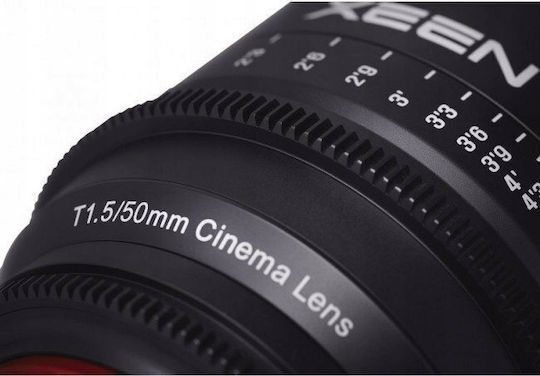 Samyang Full Frame Camera Lens 50mm T1.5 XEEN Fixed for Canon EF Mount Black