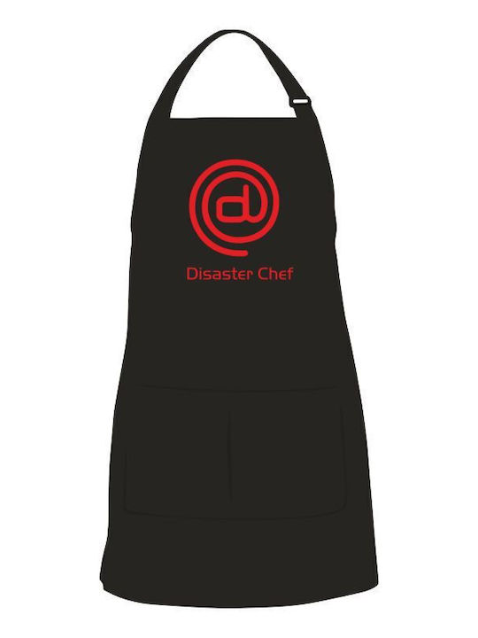Schwarze Küchenschürze Disaster Chef
