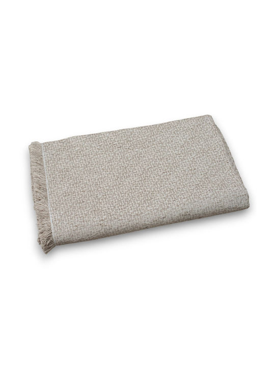 Cotone Ριχτάρι Τριθέσιου Καναπέ Chenille 180x300εκ. Γκρεζ