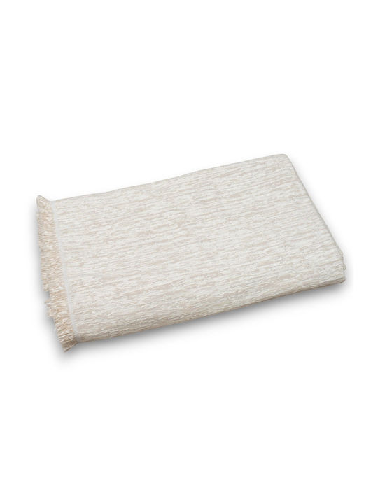 Cotone Покривка За Триместен Диван Шенил 180x300см Екрю