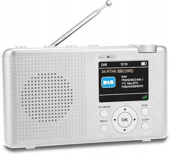 Reflexion TRA23DAB Portable Radio Rechargeable DAB+ White